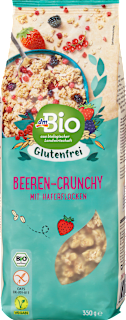 Müsli Crunchy, Hafer Beeren, glutenfrei dmBio