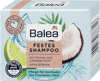 Trdi šampon za lase z vonjem kokosa in limete  Balea