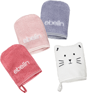 Guanto detergente viso in microfibra assort. ebelin