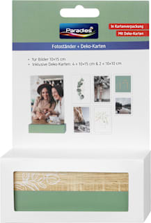 Fotoständer + Deko-Karten Paradies