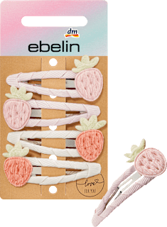 Haarclips Erdbeeren ebelin