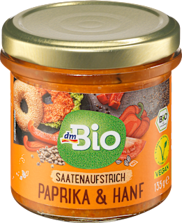Brotaufstrich, Saatenaufstrich Paprika & Hanf dmBio