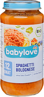 BIO obrok - špageti bolognese, 12+ mj. babylove