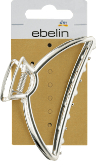 Šnala za kosu - srebrena ebelin