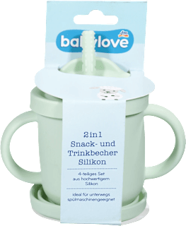 Bicchiere in silicone 2in1 babylove