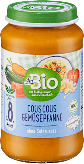 Menü Couscous-Gemüsepfanne, ab dem 8. Monat dmBio