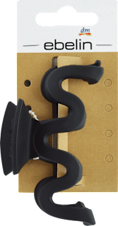 Valovita kopča za kosu – crna ebelin