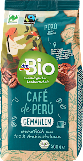 Kaffee gemahlen Café de Peru dmBio