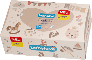 Száraz törlőkendő, 3-rétegű, többféle babylove