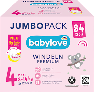 Premium pelene jumbo maxi vel. 4 (8-14 kg) babylove