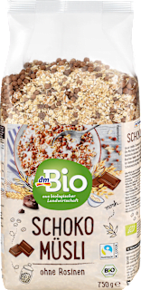 Muesli bio con cioccolato senza uvetta dmBio
