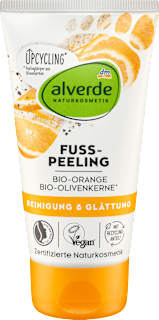 peeling na nohy bio pomeranč a bio olivové pecky alverde NATURKOSMETIK
