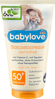  Cremă de protecție solară Baby Sensitiv cu SPF 50  babylove