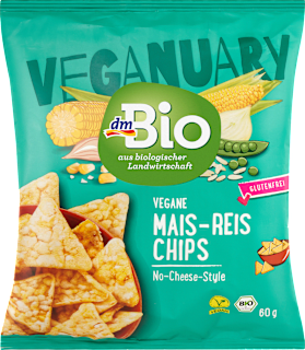 Vegane Mais-Reis Chips No-Cheese-Style dmBio