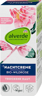 Nočný pleťový krém s bio divou ružou alverde NATURKOSMETIK