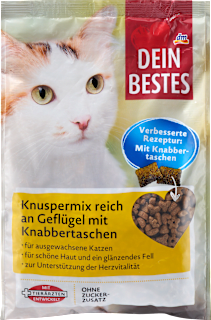 Trockenfutter Katze Knuspermix reich an Geflügel Dein Bestes