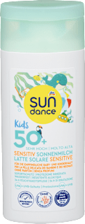 Kids SENSITIV mleko za zaštitu od sunca dečije kože, SPF 50+, putna ambalaža SUNDANCE