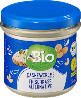 Brotaufstrich Cashew-Creme als Frischkäse-Alternative dmBio