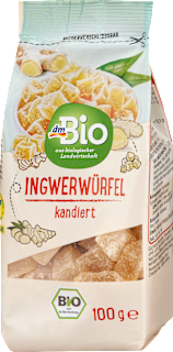 Trockenfrüchte, Ingwer-Würfel kandiert dmBio