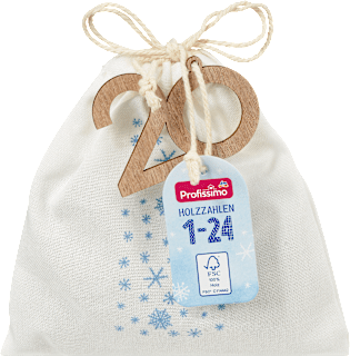 Súprava drevených číslic 1-24 pre adventný kalendár Profissimo