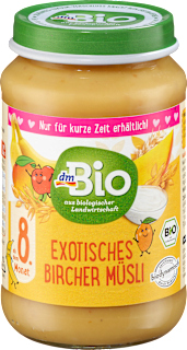 Getreidebrei Exotisches Bircher Müsli dmBio