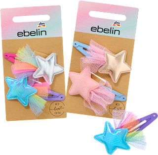 Haarclips Sterne ebelin
