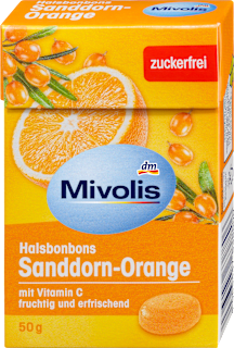 Torokcukorka, homoktövis és narancs ízű, édesítőszerekkel  Mivolis