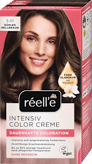 barva na vlasy Intensiv Color Creme, 5.1 studená světle hnědá réell‘e