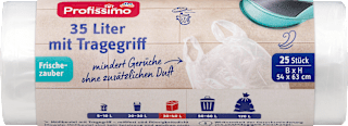 Müllbeutel 35 l mit Tragegriff Frischezauber Profissimo