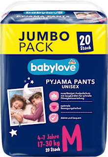 plenkové kalhotky na noc, velikost M Jumbopack babylove