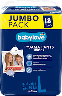 Pyjama Pants Gr. L Jumbopack, 8-12 Jahre (24-50 kg) babylove