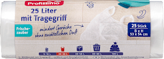 Müllbeutel 25 l mit Tragegriff Frischezauber Profissimo