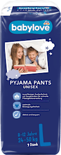 Otroške hlačke proti nočnemu močenju postelje L (8-12 let), 24-50 kg babylove