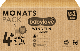 Pelene vel.4+ (9-15kg) - mesečno pakovanje babylove