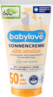 Sonnencreme Babys & Kleinkinder ultra sensitive LSF 50+ babylove