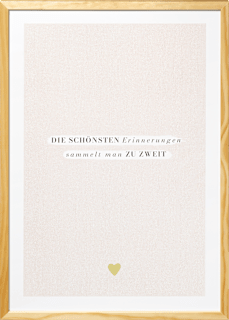 Bilderrahmen Flat Finish 40x60cm, natur Paradies