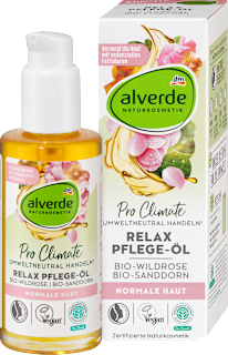 tělový olej Relax bio šípková růže a bio rakytník alverde NATURKOSMETIK
