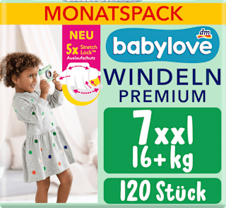 Premium pelene xxl veličina 7 (16+ kg) - mesečno pakovanje, 4x30kom babylove
