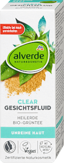 Pleťový fluid Clear s liečivým bahnom a extraktom z bio zeleného čaju alverde NATURKOSMETIK