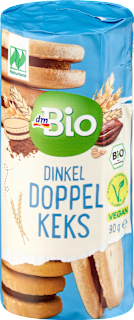 Bio pirini piškoti s kakavovim kremnim polnilom dmBio