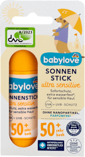 Szenzitív napozó stift FF50+ nagyon magas fényvédelemmel babylove