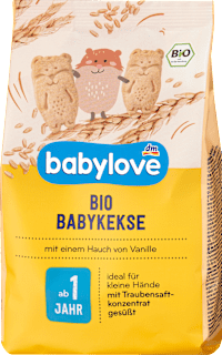 Bio babakeksz vaníliával, 1 éves kortól babylove