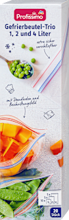 sáčky do mrazničky 1 L, 2 L a 4 L  Profissimo