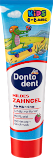 Zobna pasta za otroke z okusom maline KIDS, od 0-6 let Dontodent