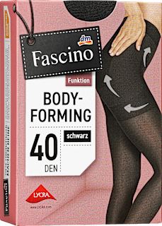 Strumpfhose Body-Forming schwarz Gr. 46/48, 40 DEN Fascino