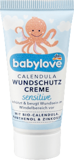 Wundschutzcreme sensitive Calendula Probiergröße babylove