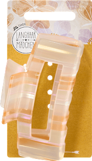 Haarklammer Acryl Streifen Langhaarmädchen