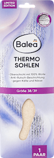 Einlegesohlen Thermo Gr. 38/39 (1 Paar) Balea