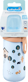 Trinkhalmflasche blau, 330 ml babylove