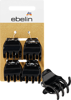 Haarklammern midi, schwarz ebelin
